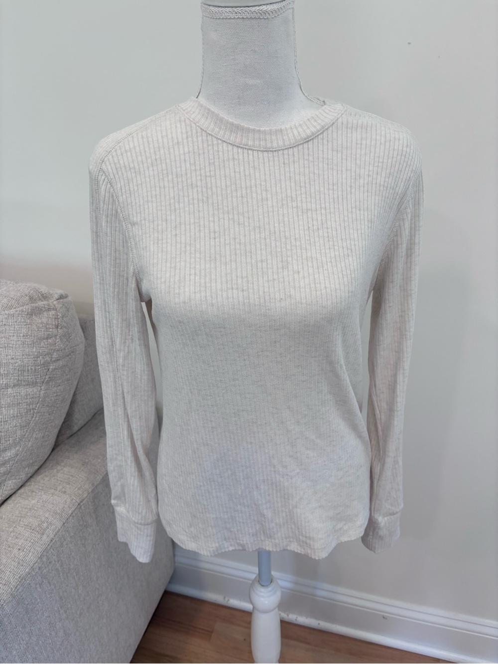 Madewell Ribbed Long-Sleeve Tee size large